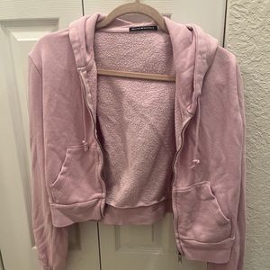 Brandy cropped zip up!